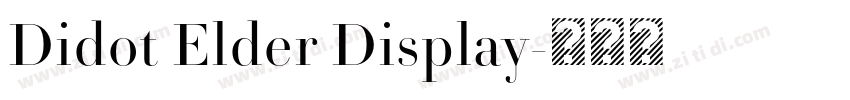 Didot Elder Display字体转换